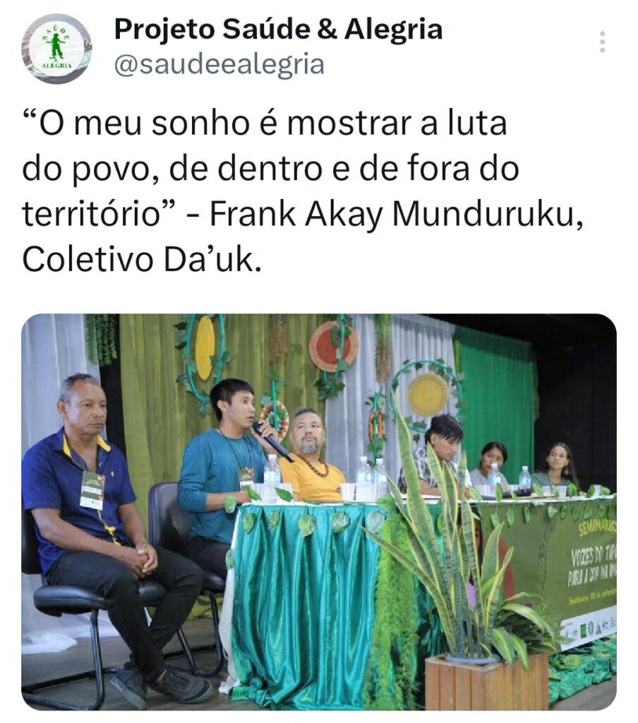 Vozes do Tapajós se articulam para a COP na Amazônia em 2025: “Temos o desafio de furar essa bolha porque somos parte da solução climática” 30 Twittes PSA 23 1