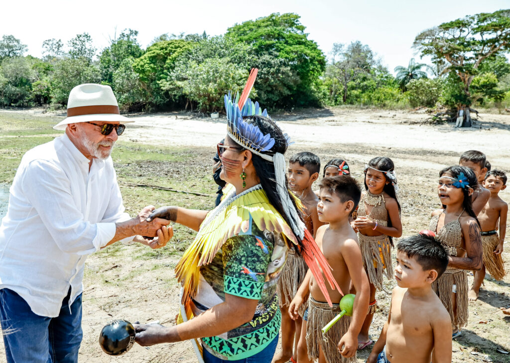 Presidente Lula conhece tecnologias sociais e propostas de territórios para saúde, cidadania e clima no Tapajós 8 Ricardo Stuckert 1 scaled 1