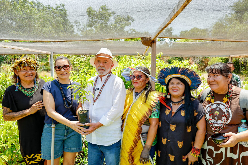 Presidente Lula conhece tecnologias sociais e propostas de territórios para saúde, cidadania e clima no Tapajós 6 Ricardo Stuckert 7 scaled 1